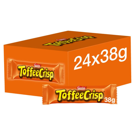 Toffee Crisp Milk Chocolate Bar 24 x 38g