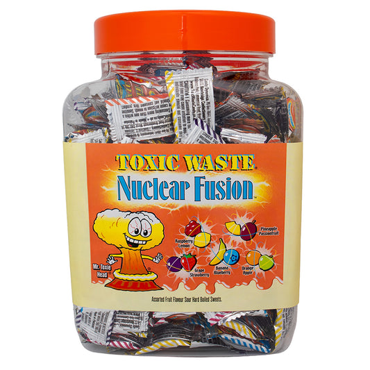 Toxic Waste Nuclear Fusion Sour Candy Jar 1kg | Assorted Fruit Flavours