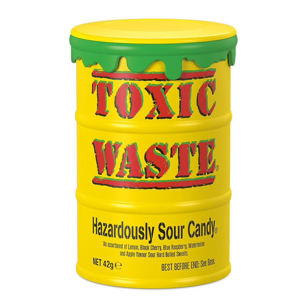 Toxic Waste Sweets Yellow Tubs 12 x 42g