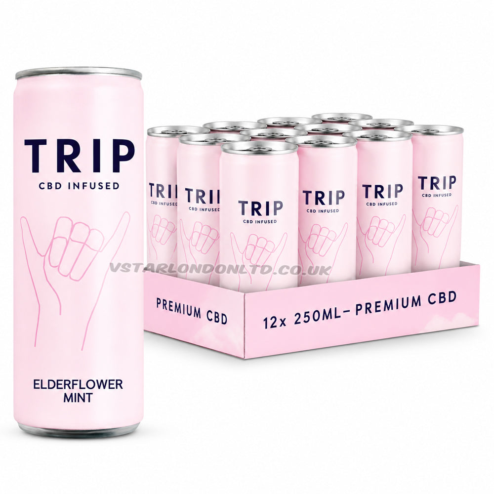 Trip Elderflower Mint Sparkling Drink 250ml (6 or 12 Cans)