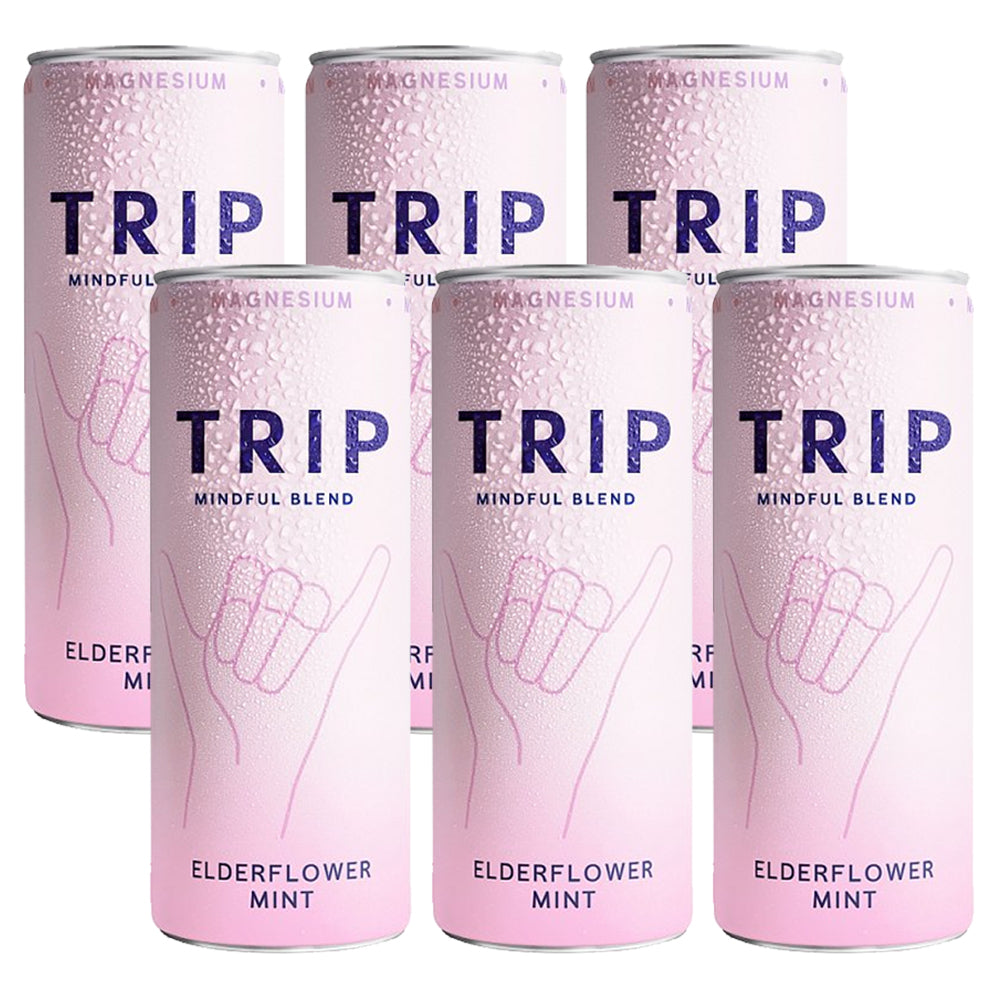 Trip Elderflower Mint Sparkling Drink 250ml (6 or 12 Cans)