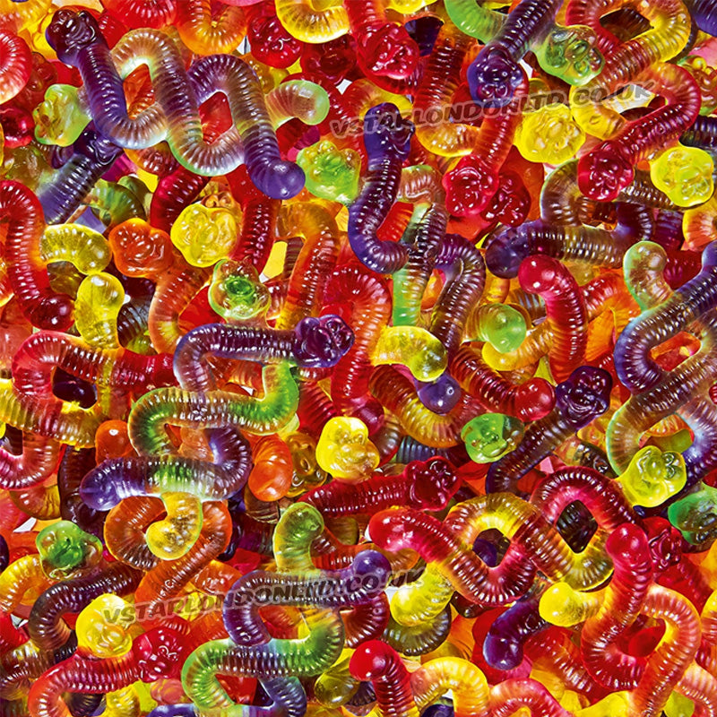 Trolli Squiggle Twist Fruit Flavoured Halloween Gums 100g – 12 & 24 Packs