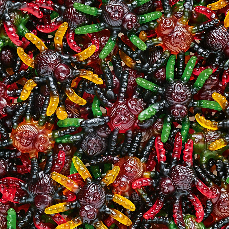 Trolli Tarantula Halloween Gummy Spiders 1kg - 3kg Fruity Chewy Sweets Tub