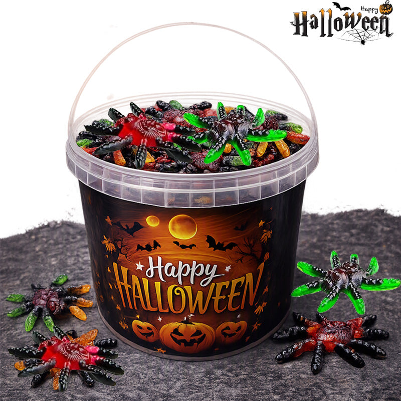 Trolli Tarantula Halloween Gummy Spiders 1kg - 3kg Fruity Chewy Sweets Tub