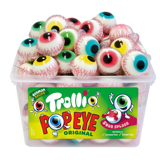 Trolli Pop Eye Tub Fruit Flavoured Sweets (30 & 60 Pieces)