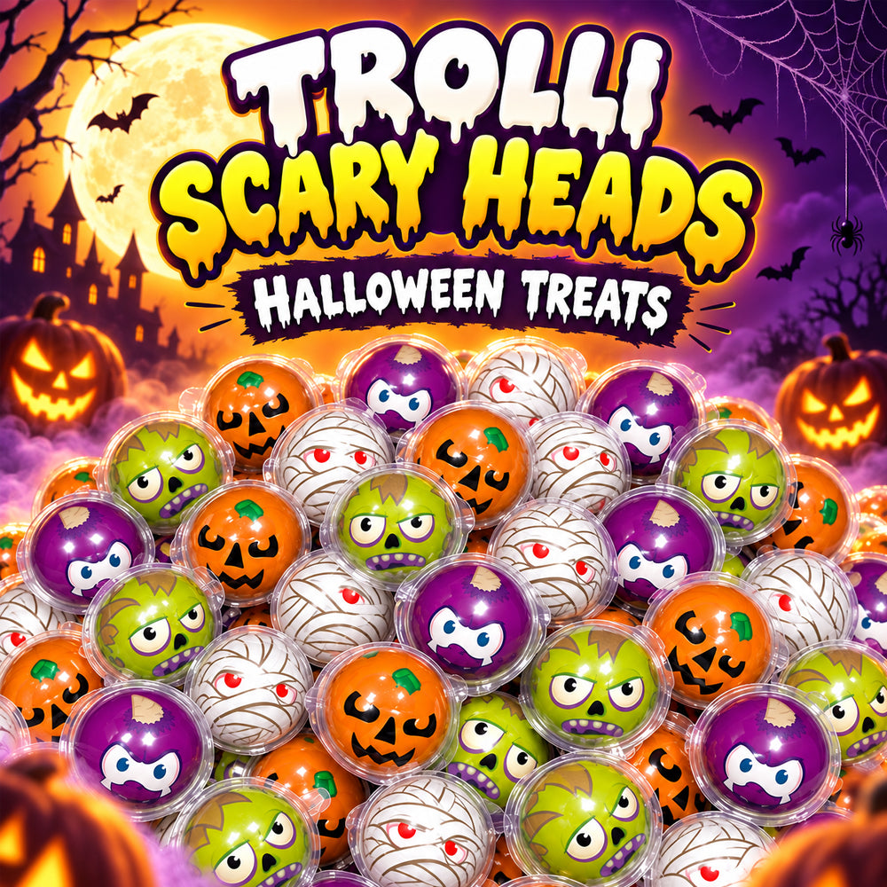 Trolli Scary Heads Sour Gummy Sweets 30 & 60 Pieces