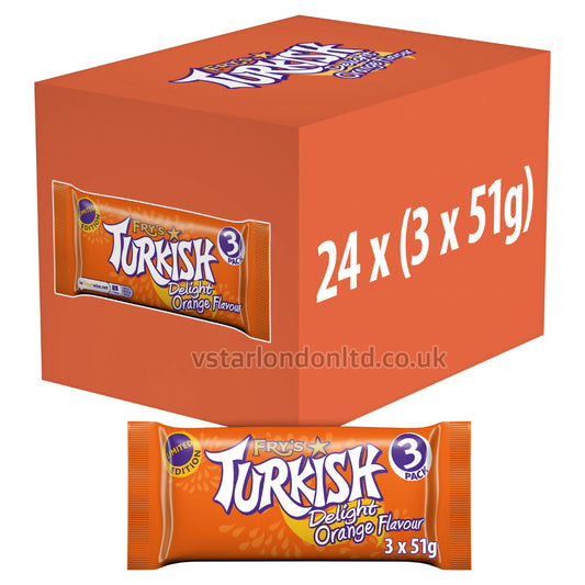 Fry's Limited Edition Turkish Delight Orange Flavour 24 x 153g