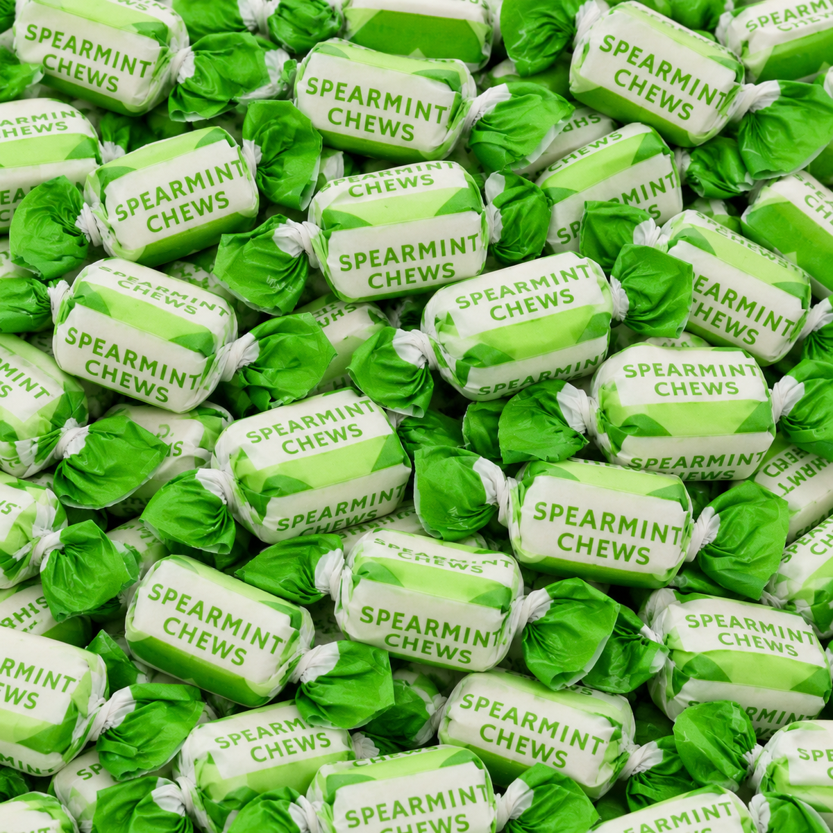 Kingsway Spearmint Chews 1kg - 4kg | Vegan Chewy Sweets