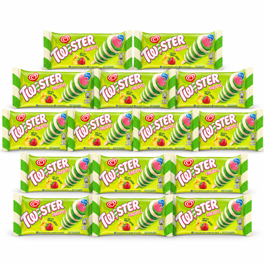 Twister Pineapple Ice Cream Lolly 80ml (15 & 35 Packs)