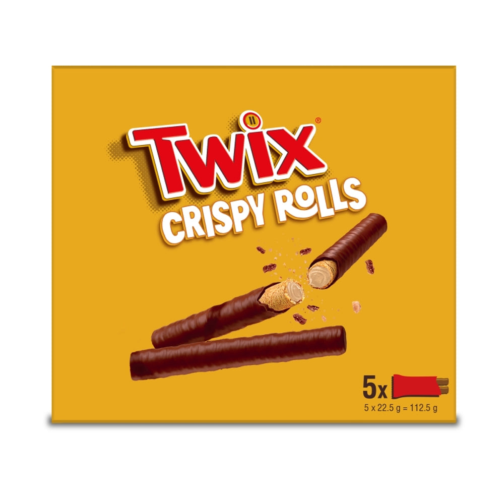 Twix Milk Chocolate Crispy Rolls Multipack (14 x 5 x 22.5g)