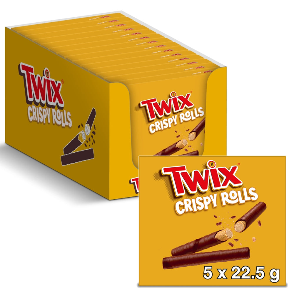 Twix Milk Chocolate Crispy Rolls Multipack (14 x 5 x 22.5g)