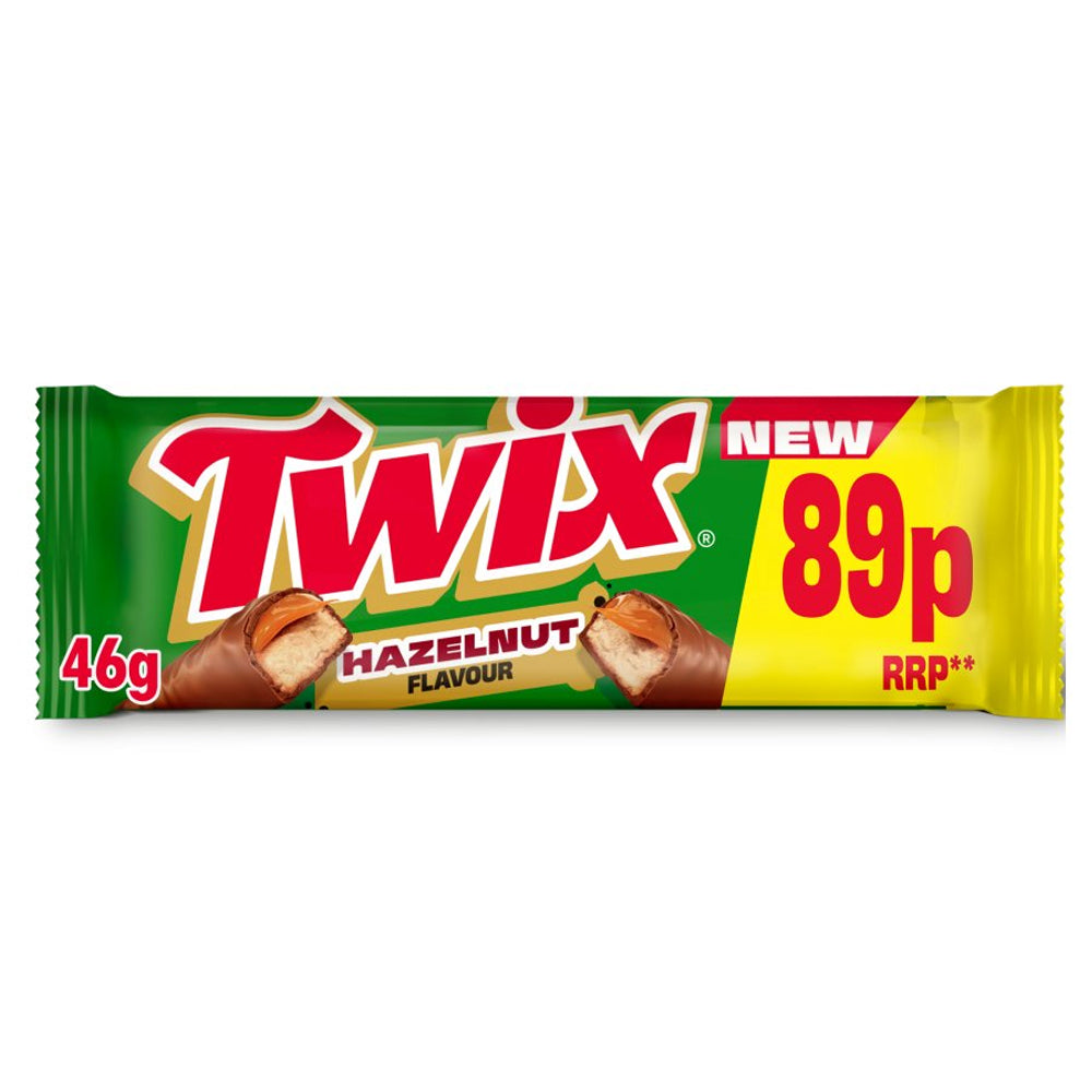 Twix Xtra Hazelnut Milk Chocolate Bar 46g PMP (Box of 30)