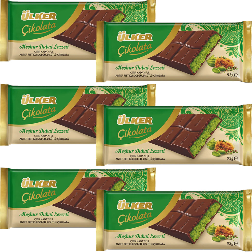 Ülker Dubai Chocolate Pistachio & Kataifi 6 x 93g