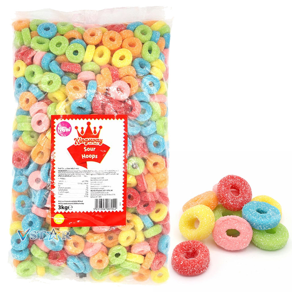 Kingsway Sour Hoops Bag 3kg
