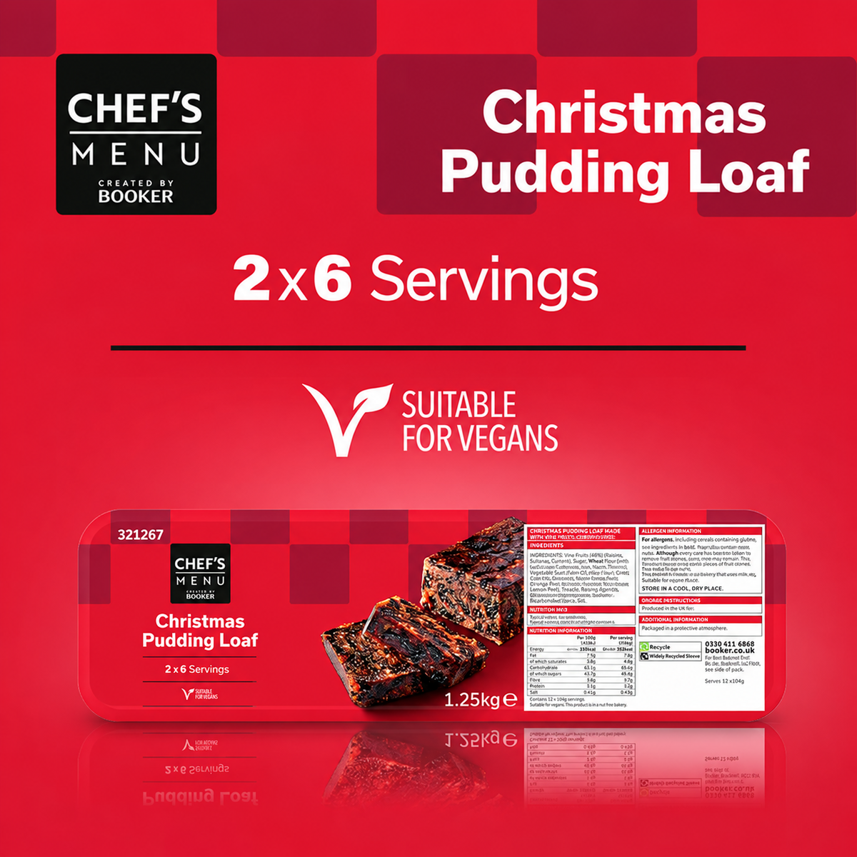 Chef's Menu Christmas Pudding Loaf 1.25kg