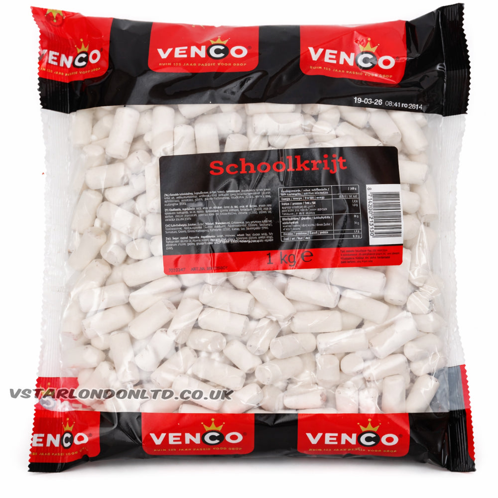 Venco School Chalks Dutch Licorice Sweets 500g–2kg