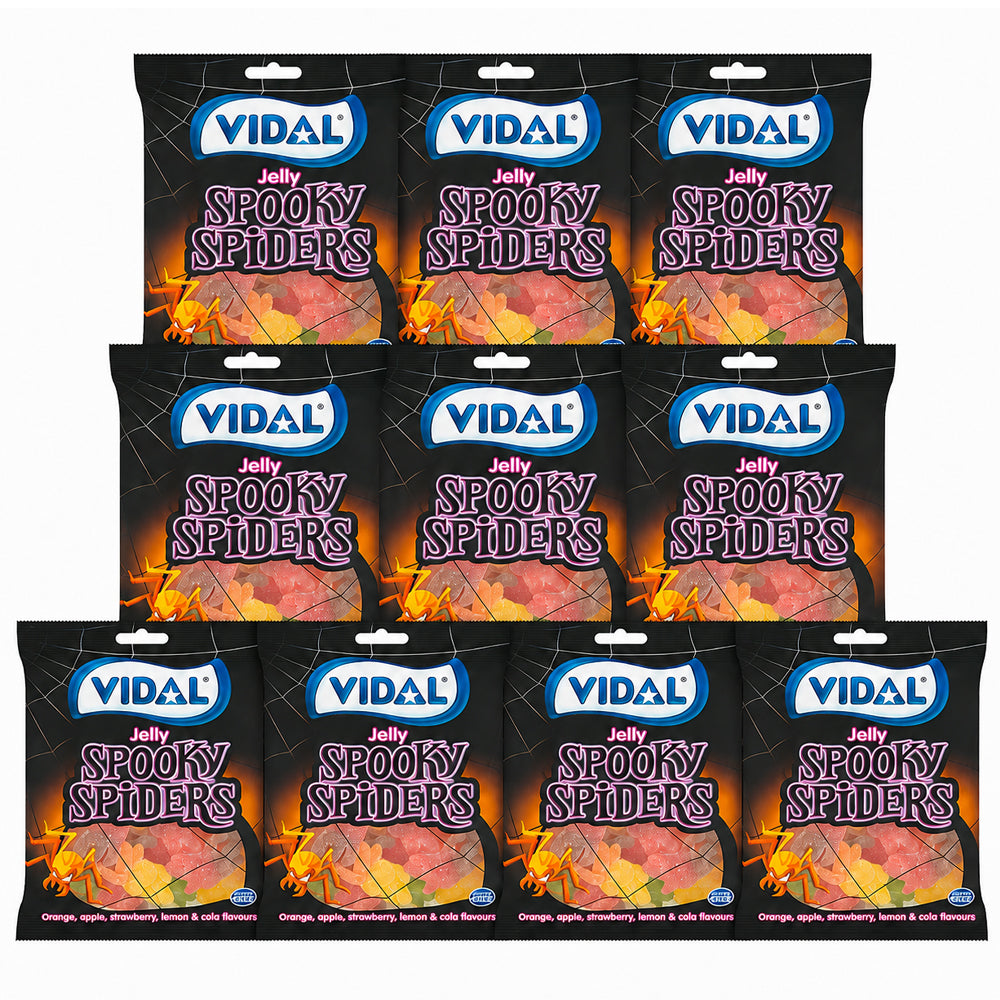 Vidal Spooky Spiders Jelly Sweets 150g (10 & 20 Bags)