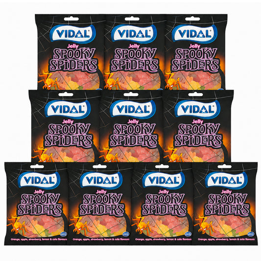 Vidal Spooky Spiders Jelly Sweets 150g (10 & 20 Bags)