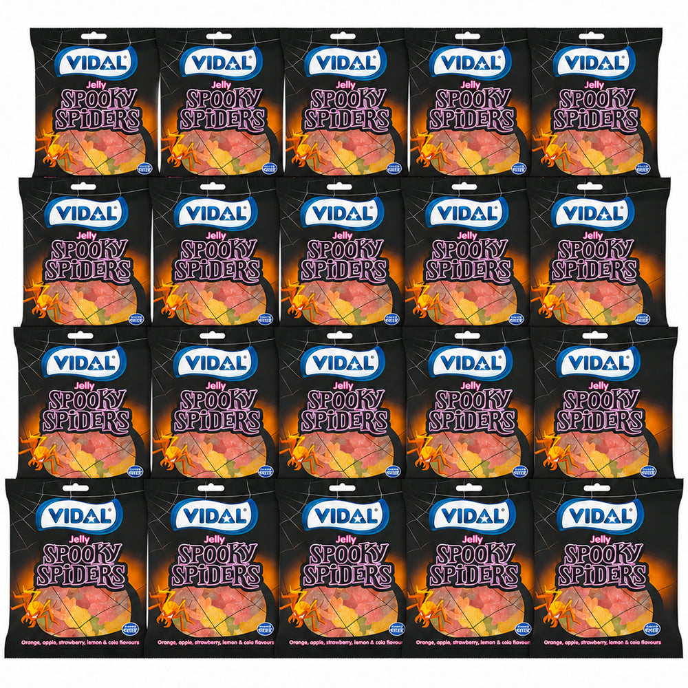 Vidal Spooky Spiders Jelly Sweets 150g (10 & 20 Bags)