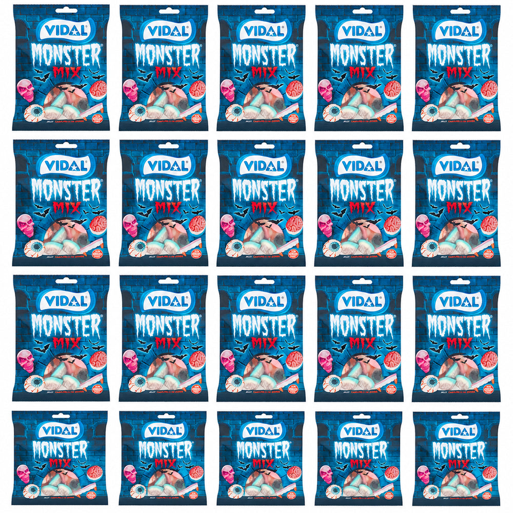 Vidal Monster Mix Jelly Sweets 150g (10 & 20 Bags)