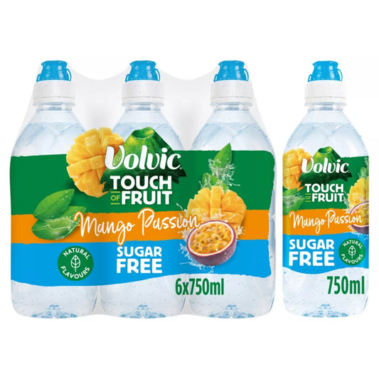 Volvic Touch of Fruit Mango & Passionfruit 750ml (Case of 6)