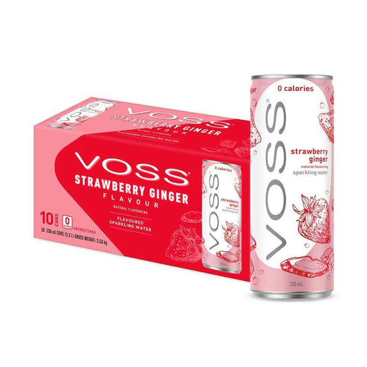 Voss Sparkling Water Cans(10 x 330ml)