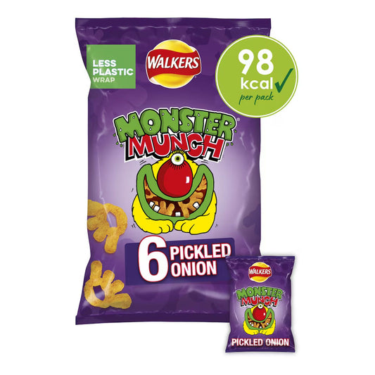 Walkers Monster Munch Multipack Crisps, 6x20g
