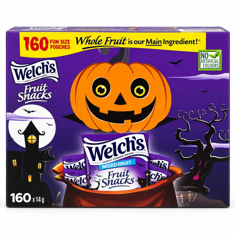 Welch's Fruit Snacks Halloween 160 Pouches (2.24kg)