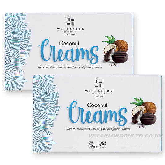 Whitakers Dark Chocolate Coconut Creams 2 x 150g
