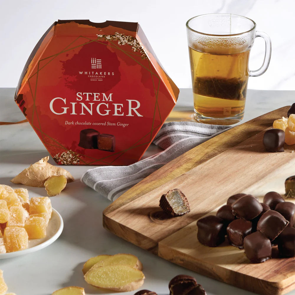 Whitakers Dark Chocolate Ginger Gift Box 180g