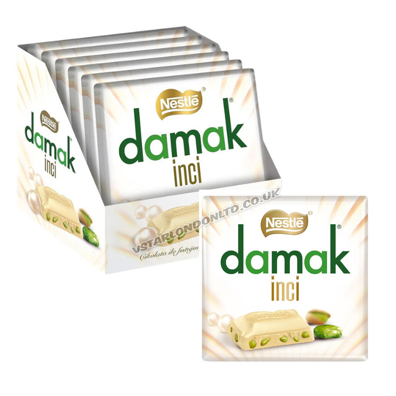 Nestlé Damak White Chocolate with Pistachios & Baklava 60g (Box of 6)