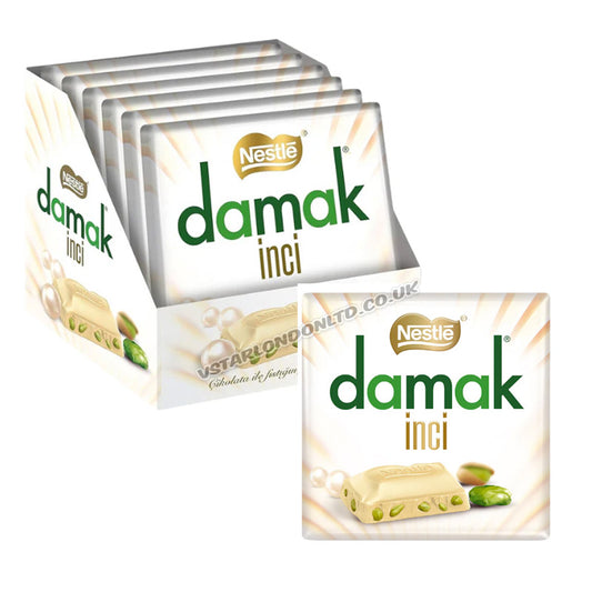 Nestlé Damak White Chocolate with Pistachios & Baklava 60g (Box of 6)