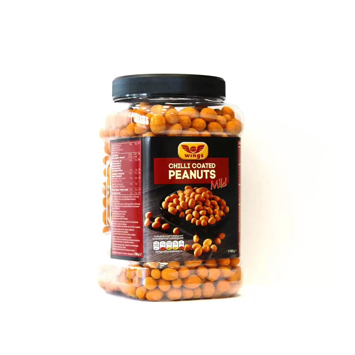 Wings Chilli Coated Peanuts 1.1kg PET Jar – Crunchy Snack Nuts