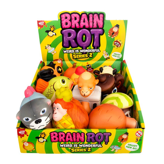 Wizz Toys Brainrot Squishy Toys 12 Figures Assorted Novelty Pocket Toy
