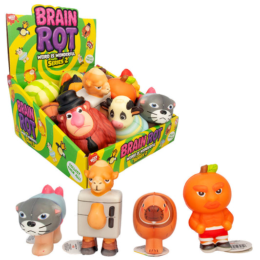 Wizz Toys Brainrot Squishy Toys 12 Figures Assorted Novelty Pocket Toy