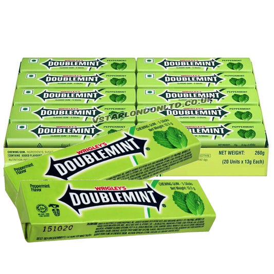 Wrigley’s Doublemint Chewing Gum Box (20 Packs, 270g)