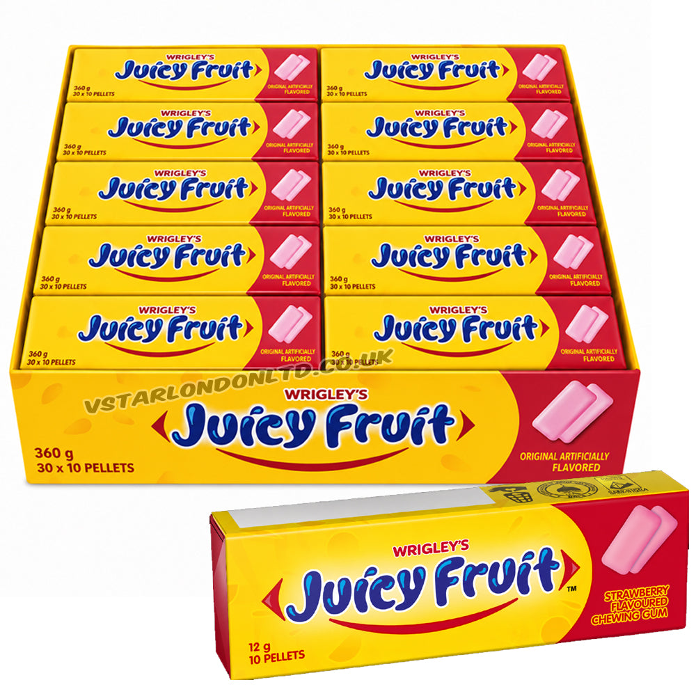 Wrigley’s Juicy Fruit Strawberry Gum 360g (30 x 10 Pellets)