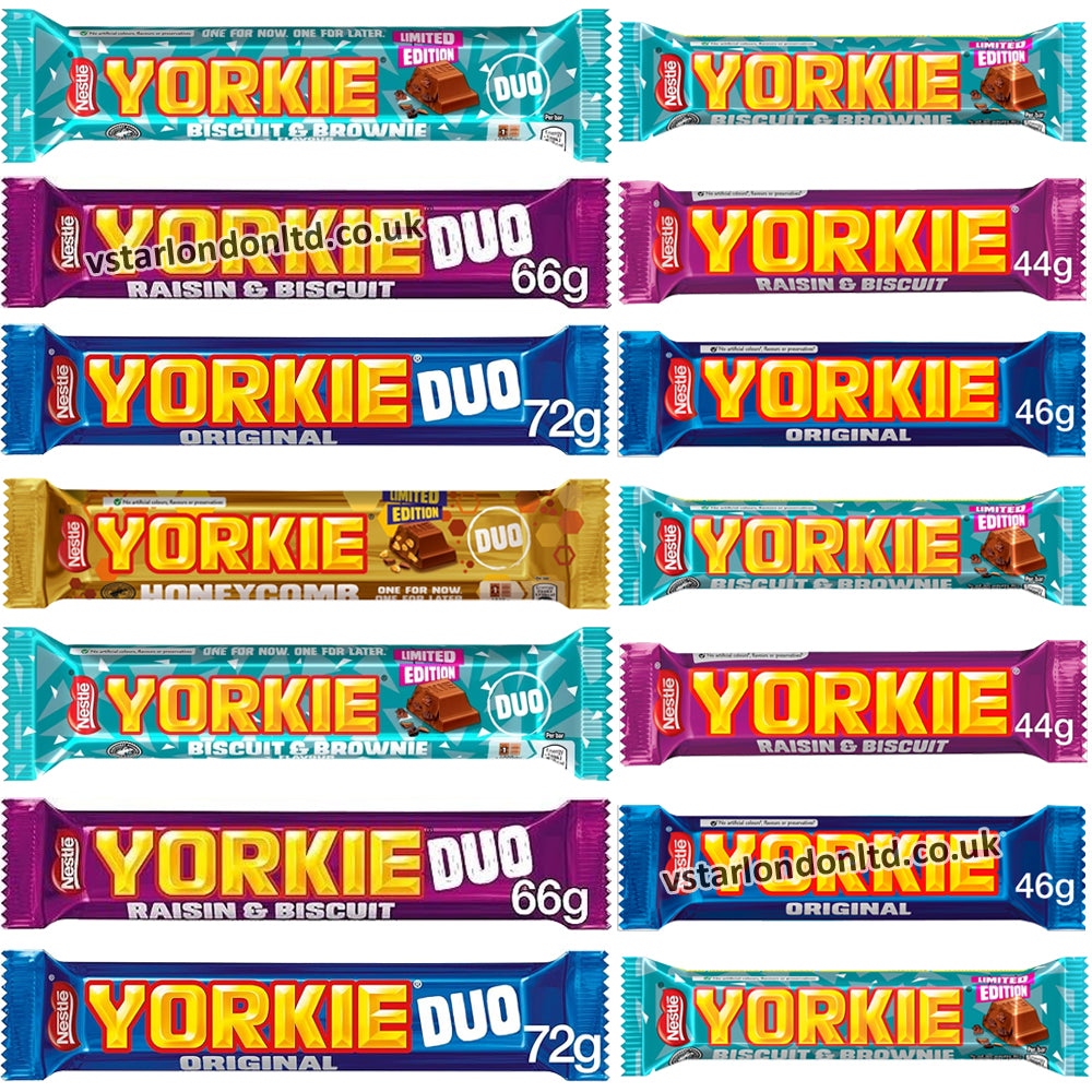 Yorkie Chocolate Bars – Mixed Selection (12 & 24 Bars)