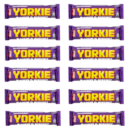 Yorkie Raisin and Biscuit Milk Chocolate Bar 44g (12 & 24 Bars)