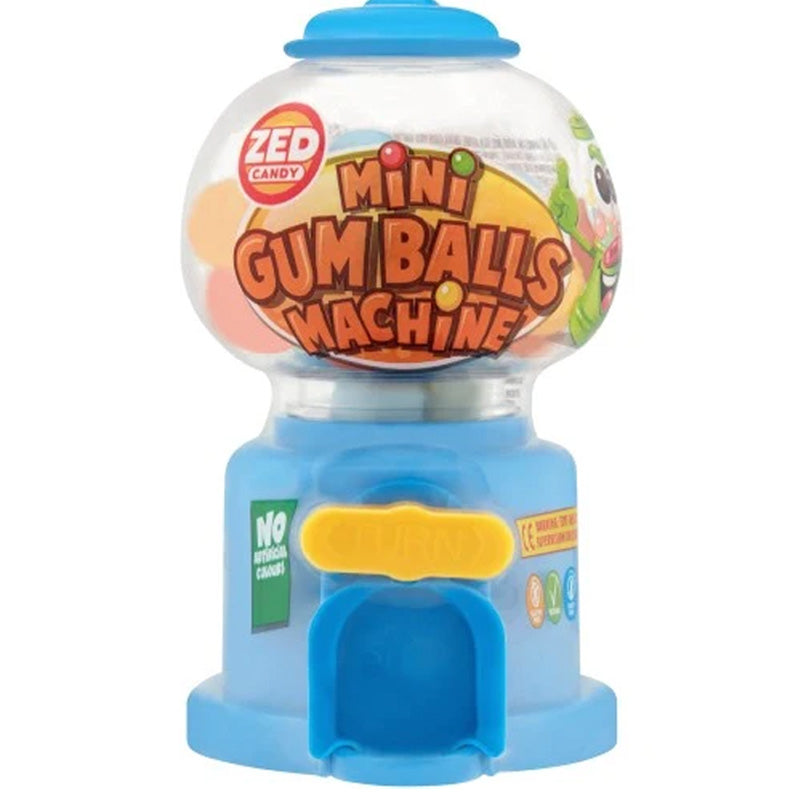 Zed Candy Mini Gumball Machine Assorted Fruit Flavour Novelty Candy Toys (12 Count)