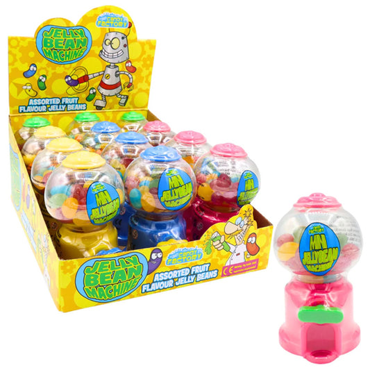 Zed Candy Mini Jelly Bean Machine 50g Assorted Fruit Flavour Novelty Sweets (12 Count)