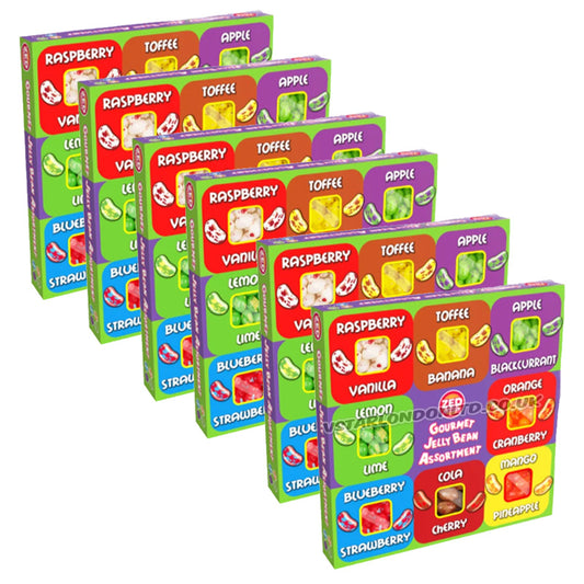 Zed Candy Jelly Bean Assortment 184g – 8 Fruit Flavours (6 & 12 Boxes)