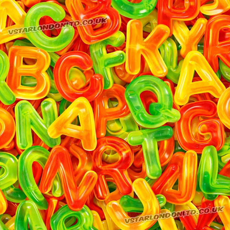 Gummy Alphabet Letters 2kg – Alphabet Shaped Gummy Sweets
