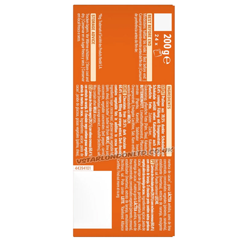 After Eight Orange Dark Chocolate Mints 200g x 2 Boxes – Orange Fondant