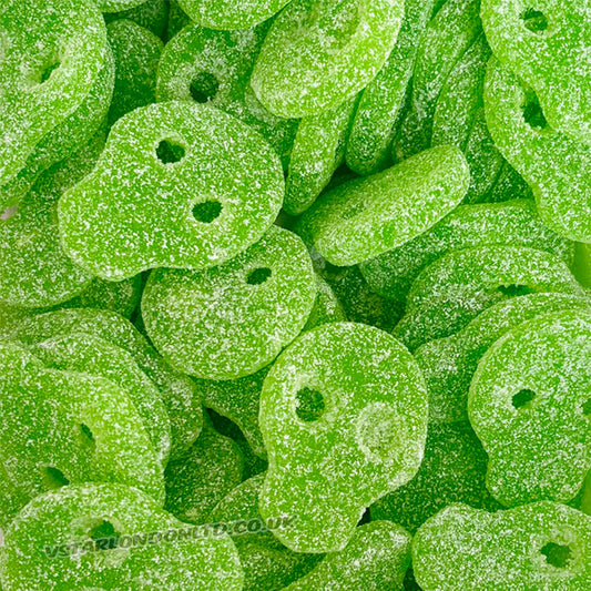 Candycrave Vegan Fizzy Apple Skulls 2kg – Tangy Fizzy Apple Halloween Gummy Sweets
