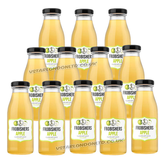 Frobishers Apple a Jubilant Juice 250ml Rosy Apple Juice Not From Concentrate (12 Glass Bottles)