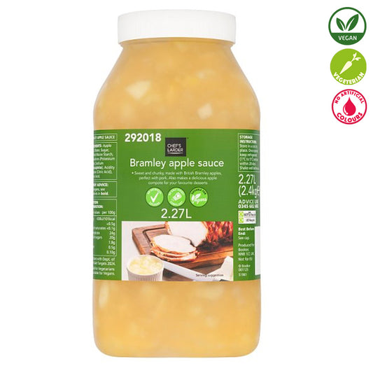 Chef's Larder Bramley Apple Sauce 2.27L — Catering Size | Vegan