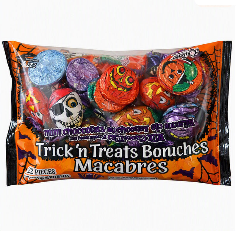 Palmer Tricky Treats Bouchées Macabres 227g x 22 Pieces Milk Chocolate Flavoured Halloween Candy Mix