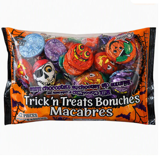 Palmer Tricky Treats Bouchées Macabres 227g x 22 Pieces Milk Chocolate Flavoured Halloween Candy Mix