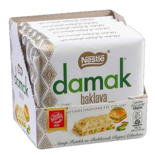 Nestle Damak Baklava Chocolate Bar 60g Pistachio Milk Chocolate Turkish Chocolate (Box of 6 packs)